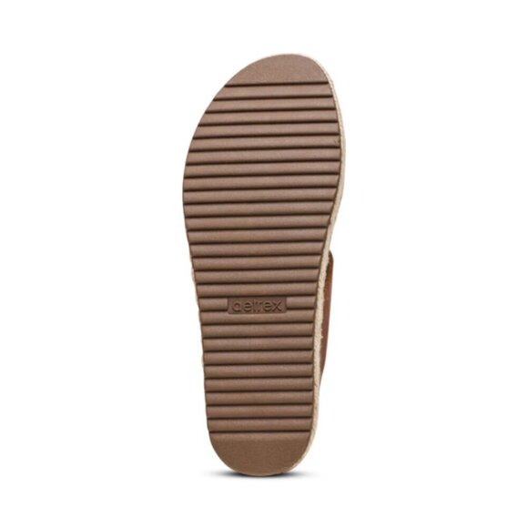 Aetrex | Sofie Platform Sandal - Cognac - Picture 6 of 9